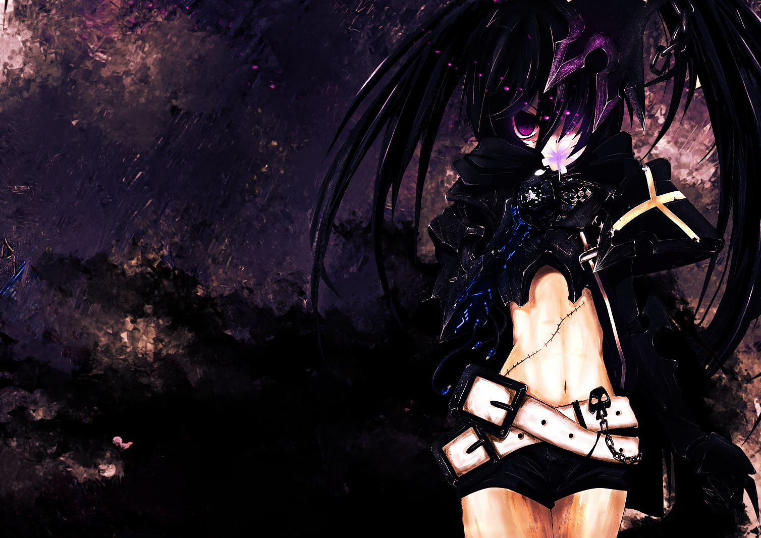 Wallpapers Manga Black Rock Shooter BRS Flower