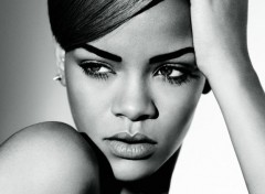  Music Rihanna B&W