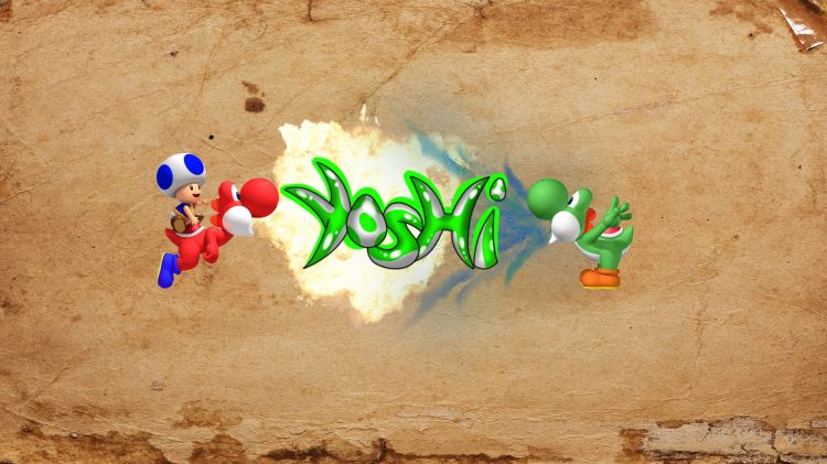 Fonds d'cran Jeux Vido Mario yoshi versus yoshi