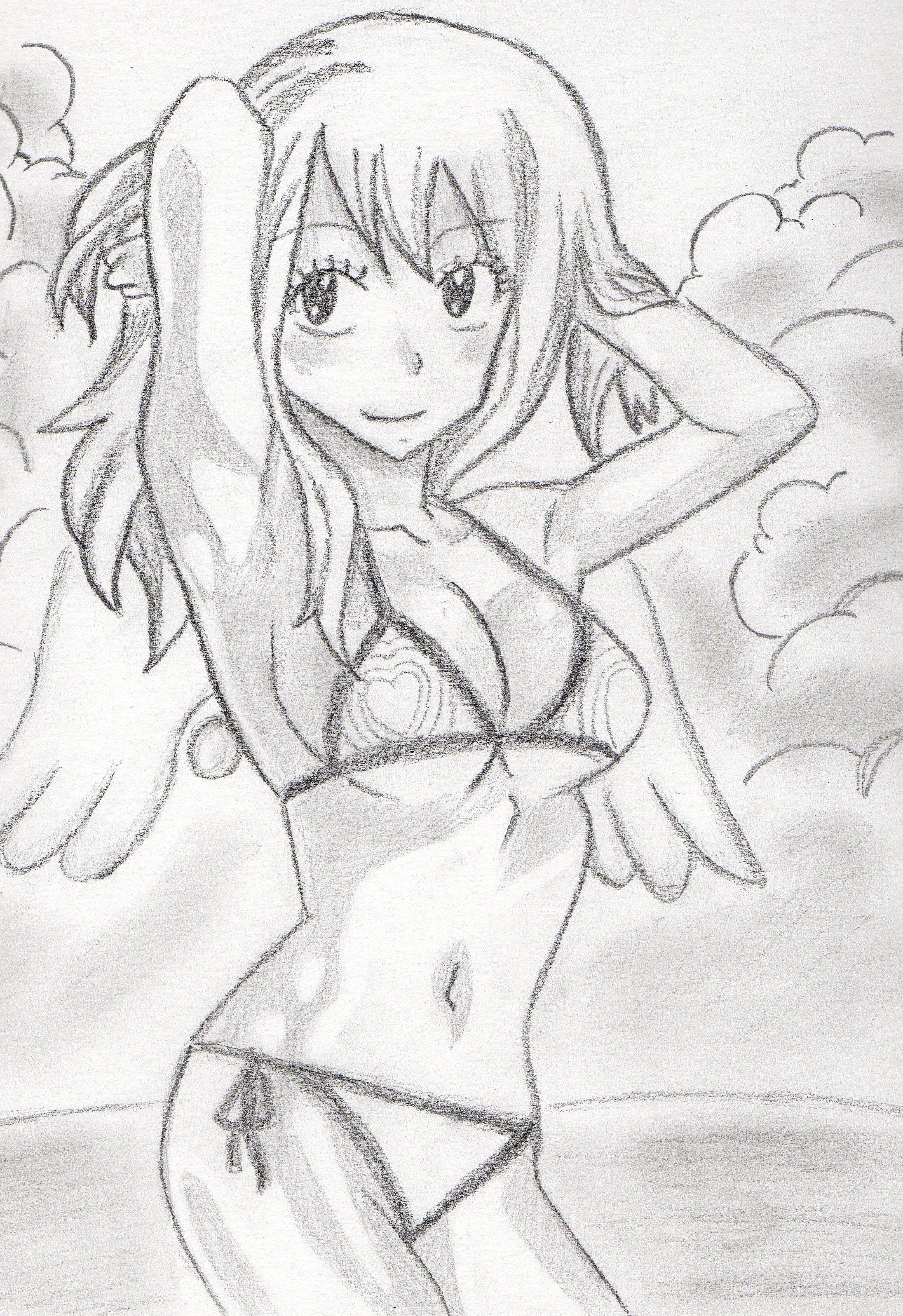 Wallpapers Art - Pencil Manga - Fairy Tail Lucy 