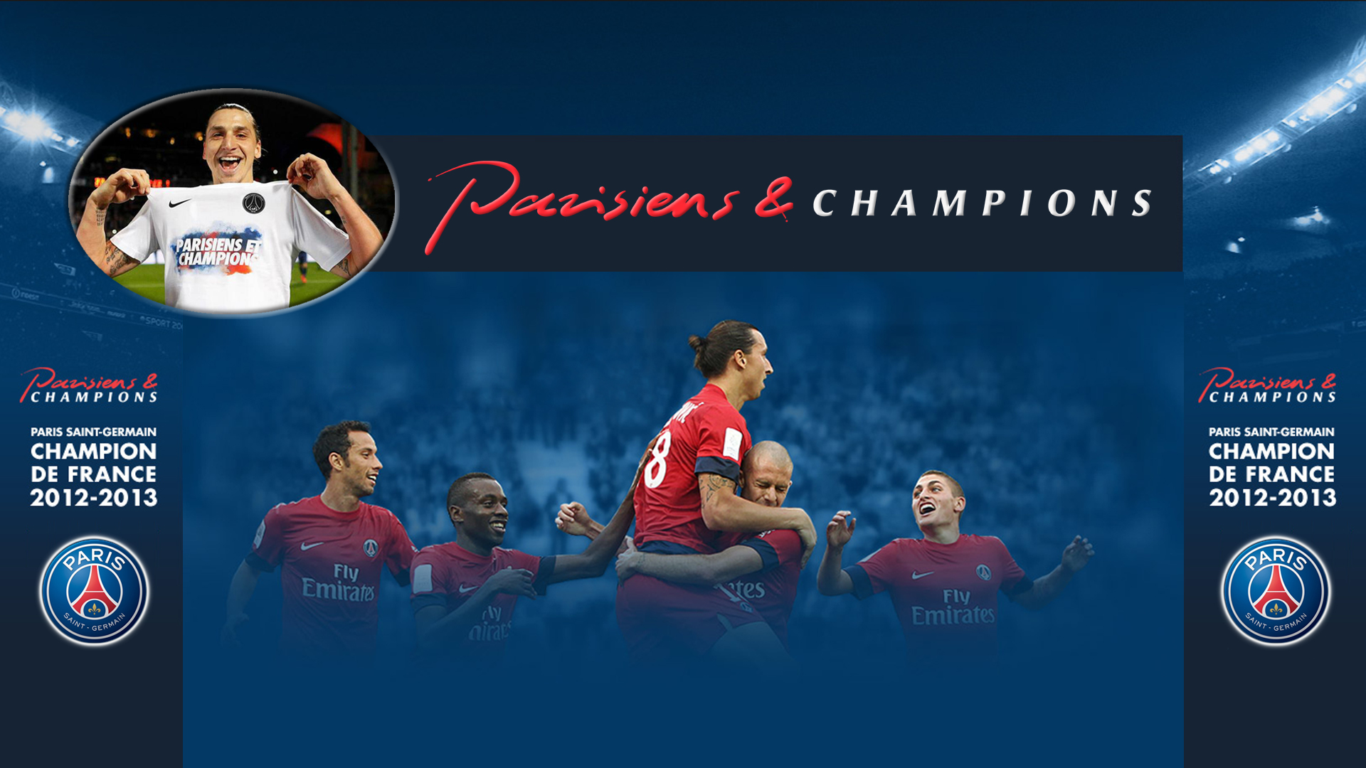 Fonds d'cran Sports - Loisirs PSG Paris Saint Germain PSG CHAMPION 2012-2013