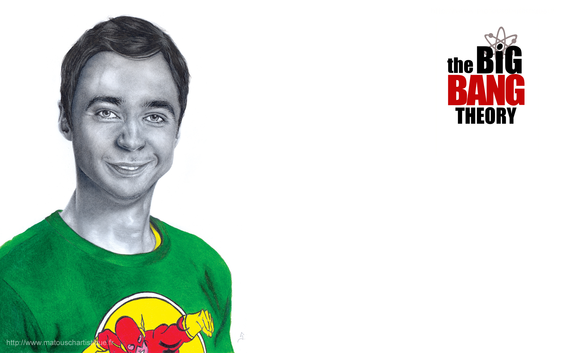 Wallpapers Art - Pencil Movies - TV Soaps Sheldon - The Big Bang Theory