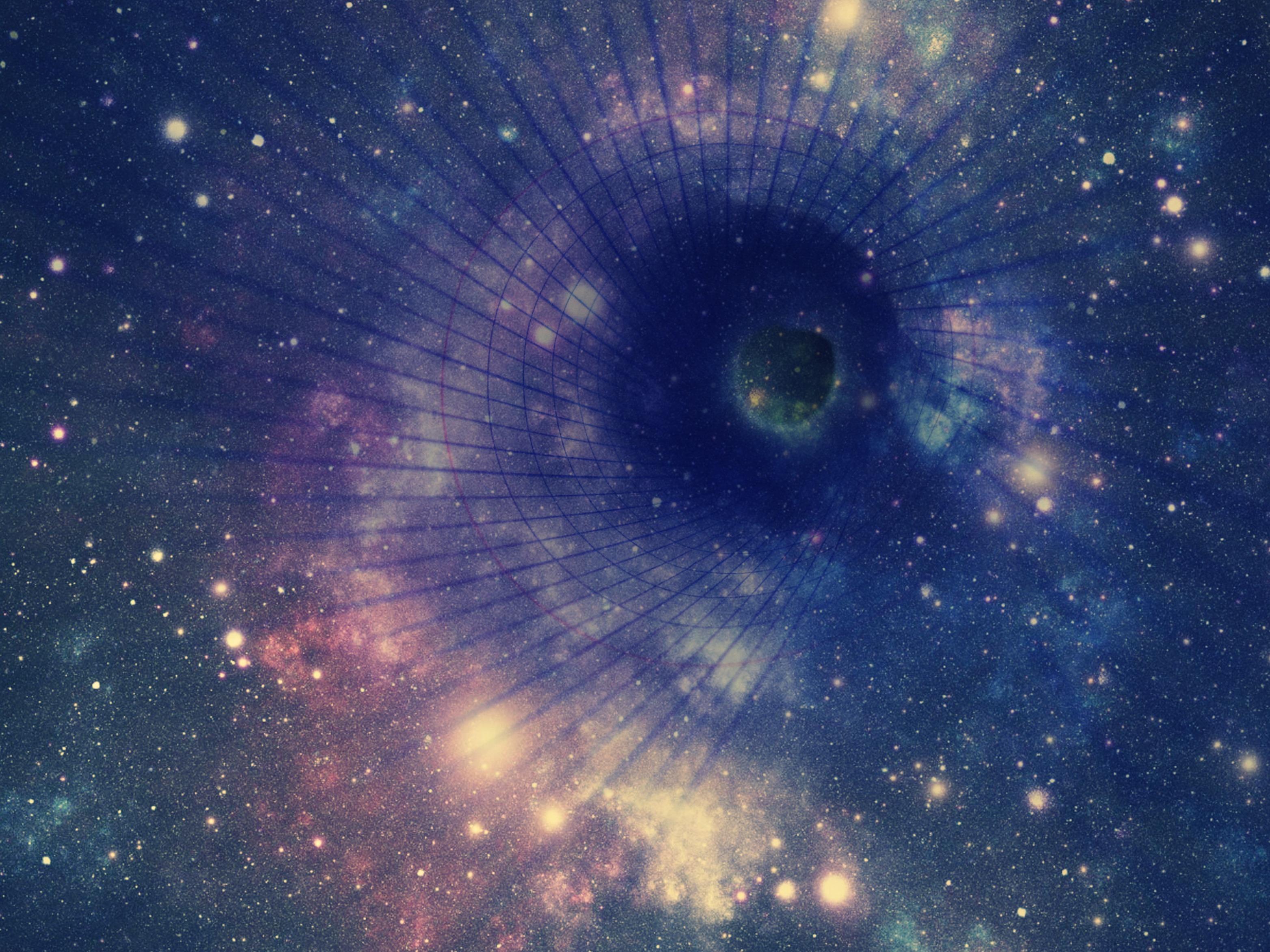 Wallpapers Digital Art Space - Universe Tunnel galactique. 