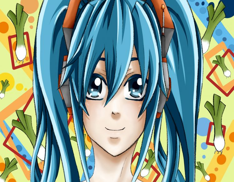 Wallpapers Digital Art Manga Miku