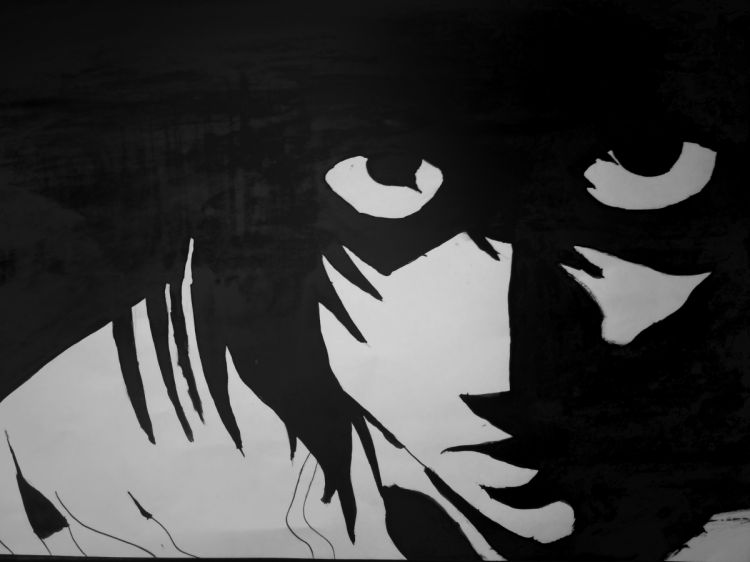 Wallpapers Art - Pencil Manga - Death Note L