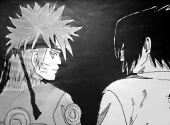  Art - Crayon Naruto et Sasuke