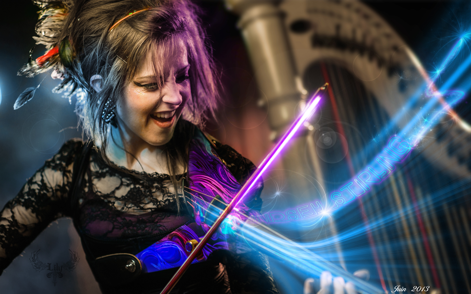 Fonds d'cran Musique Lindsey Stirling Le pouvoir de l'archet laser