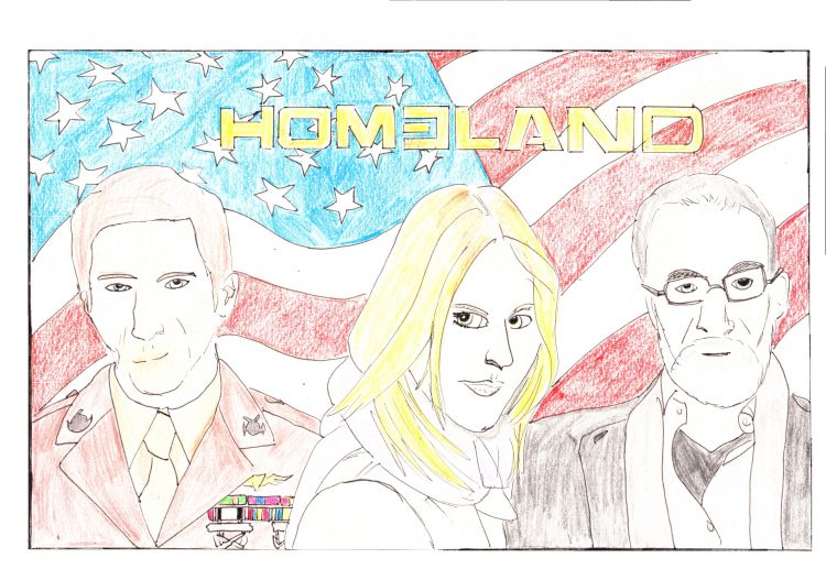 Fonds d'cran Art - Crayon Cinma - Sries TV Homeland