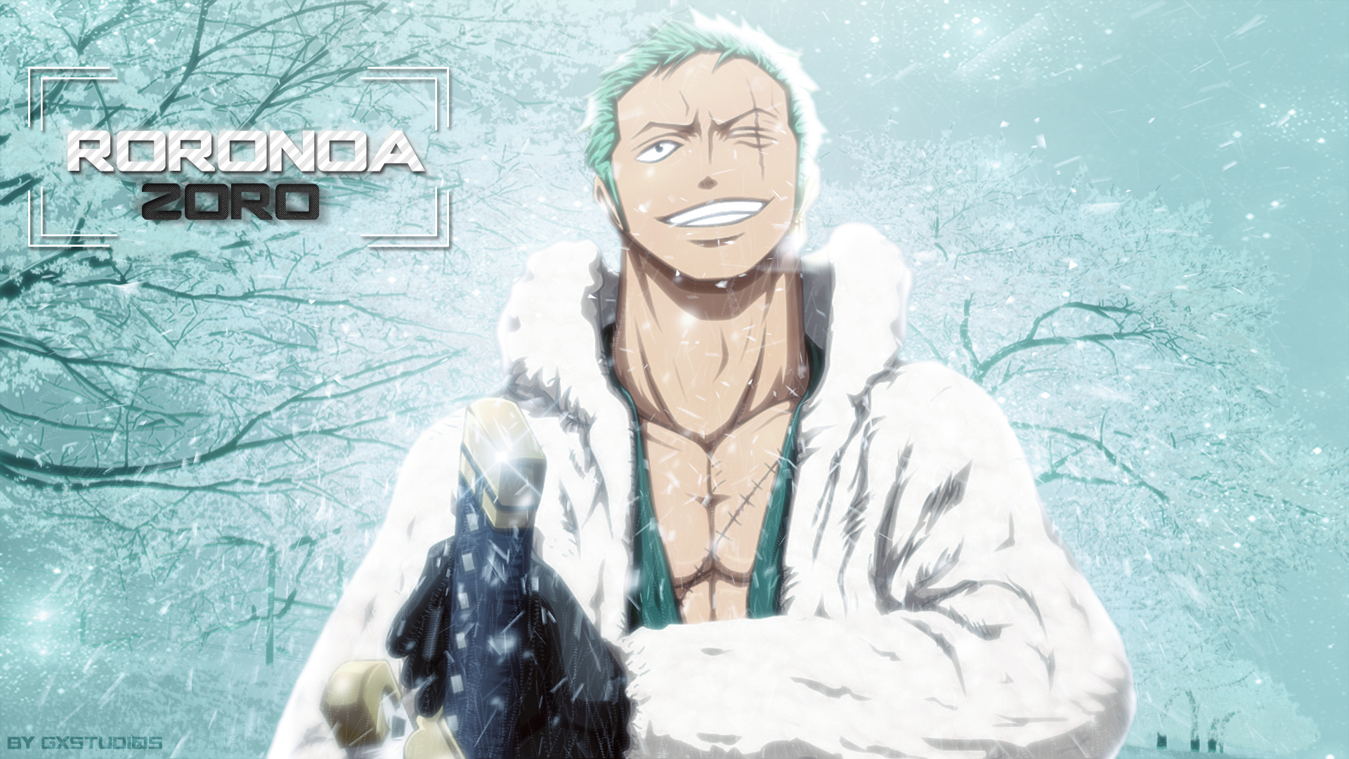 Wallpapers Manga One Piece Roronoa Zoro (Hiver)