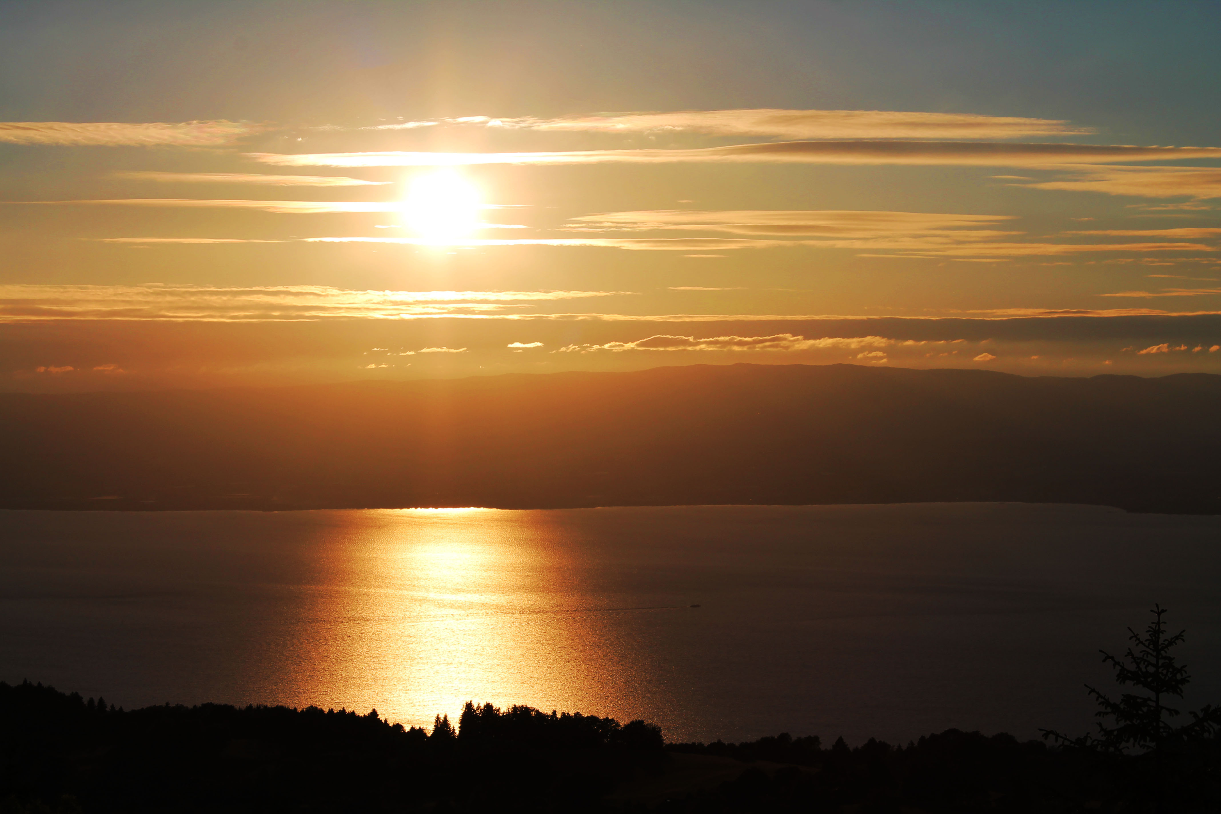 Wallpapers Nature Sunsets and sunrises Lac leman