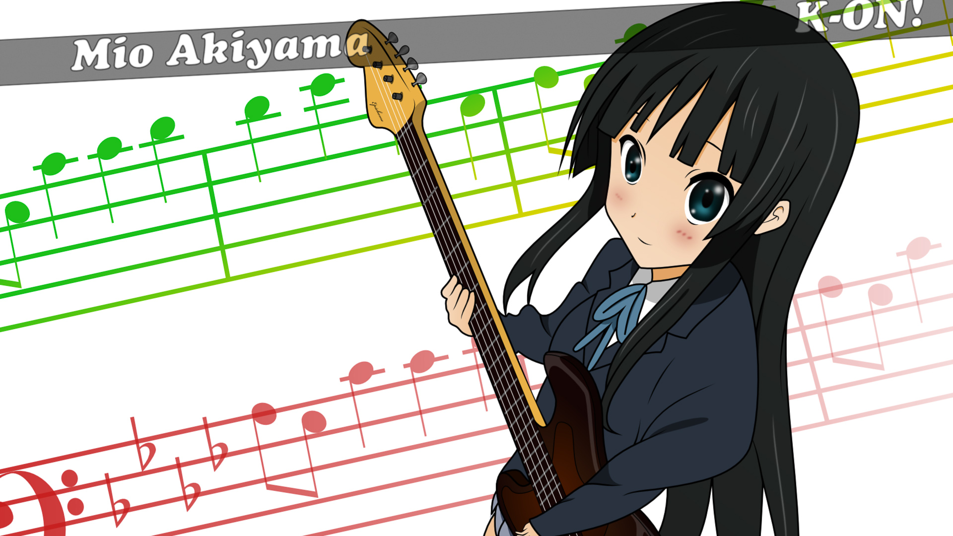 Fonds d'cran Manga K-ON! Akiyama Mio 