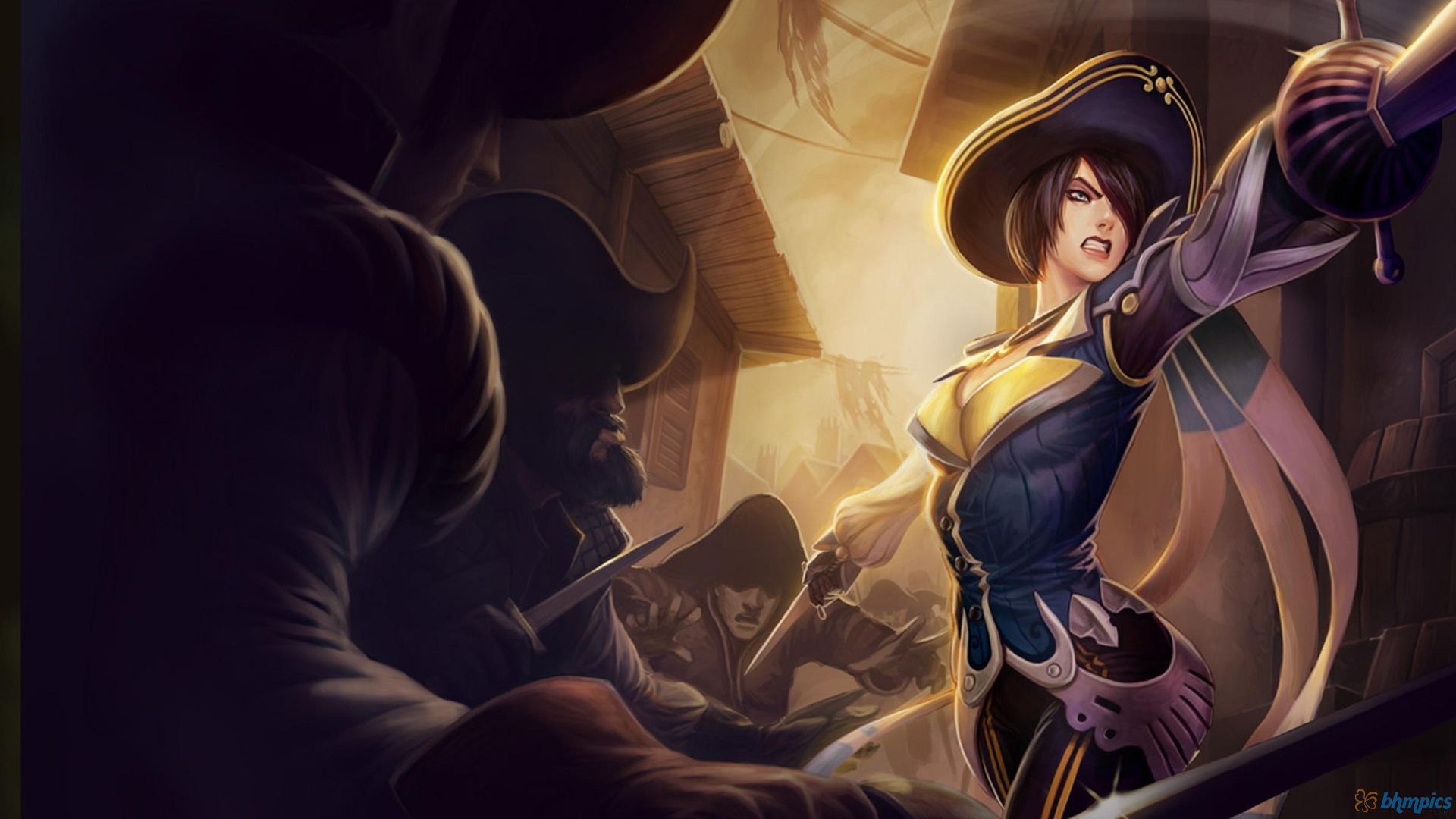 Fonds d'cran Jeux Vido League of Legends - Clash of Fates fiora