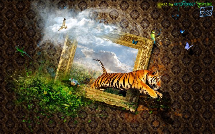 Wallpapers Digital Art Animals libert