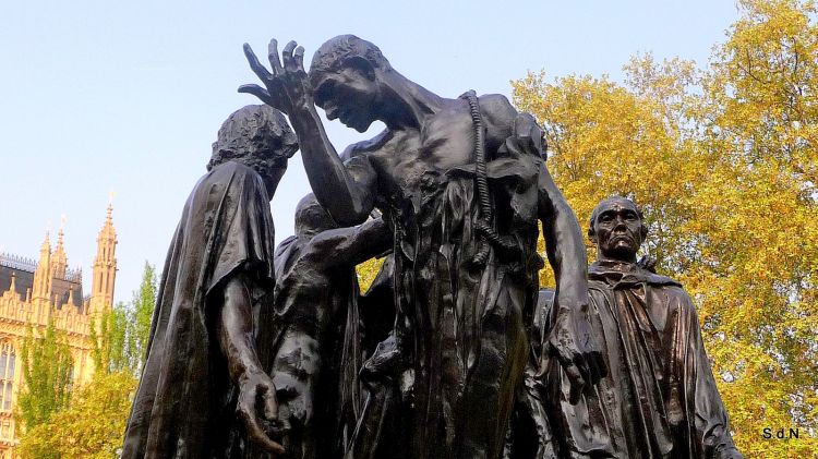 Fonds d'cran Constructions et architecture Statues - Monuments LONDRES "LES BOURGEOIS DE CALAIS" RODIN