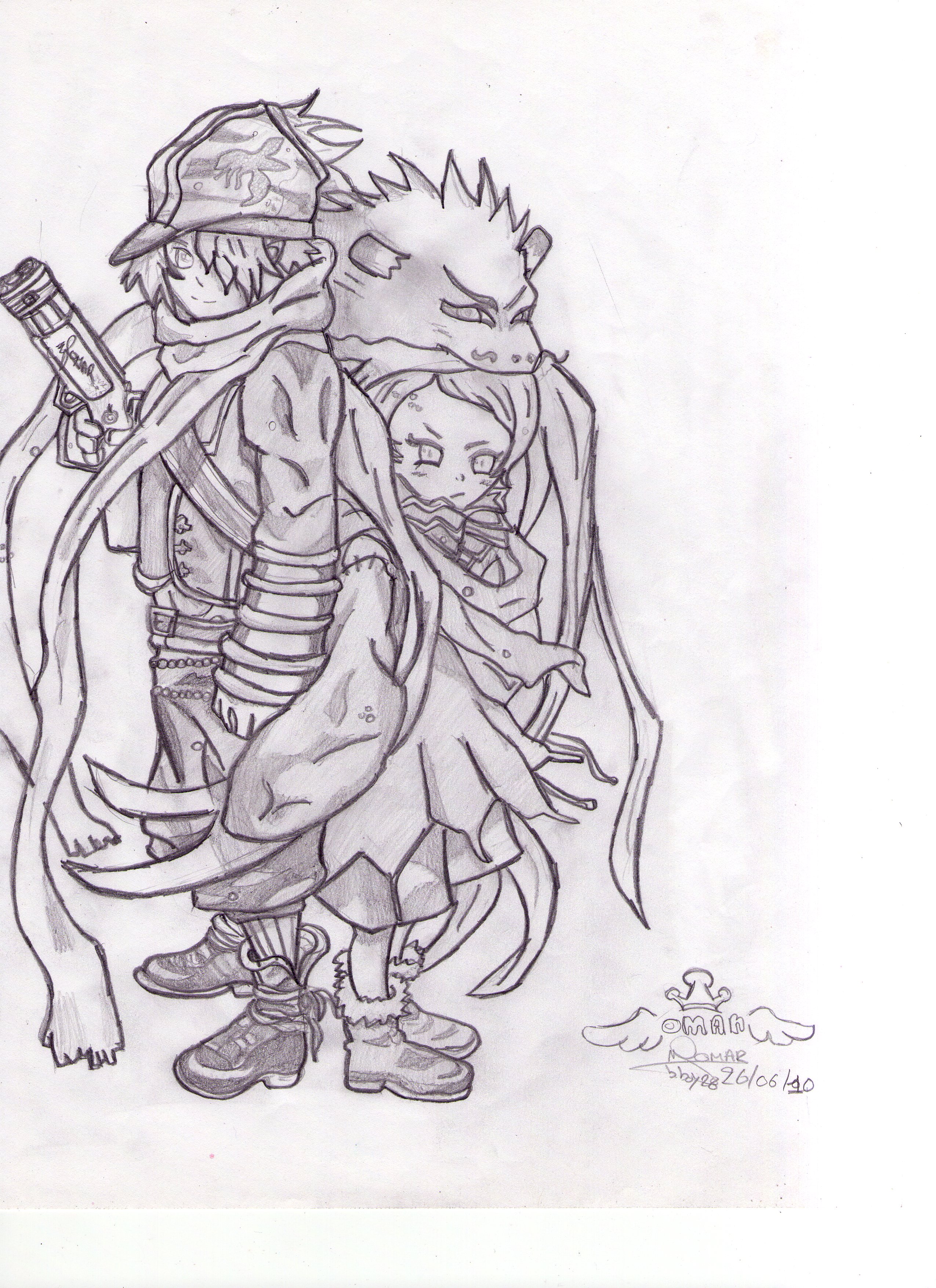 Fonds d'cran Art - Crayon Manga - Divers tegami fan art