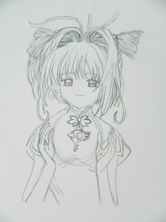 Wallpapers Art - Pencil Manga - Sakura Sakura 