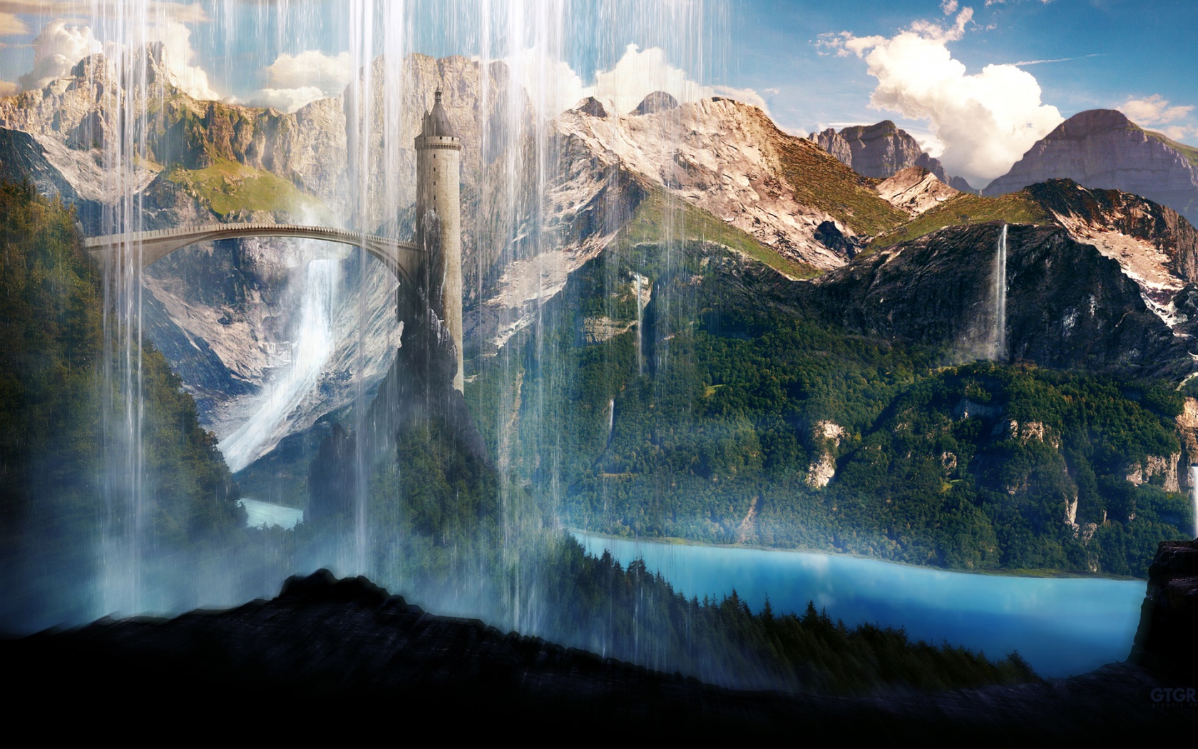 Fonds d'cran Fantasy et Science Fiction Paysages Fantasy 