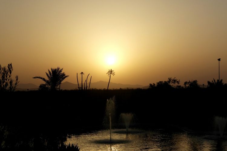 Fonds d'cran Nature Couchers et levers de Soleil Coucher de soleil à Marrakech