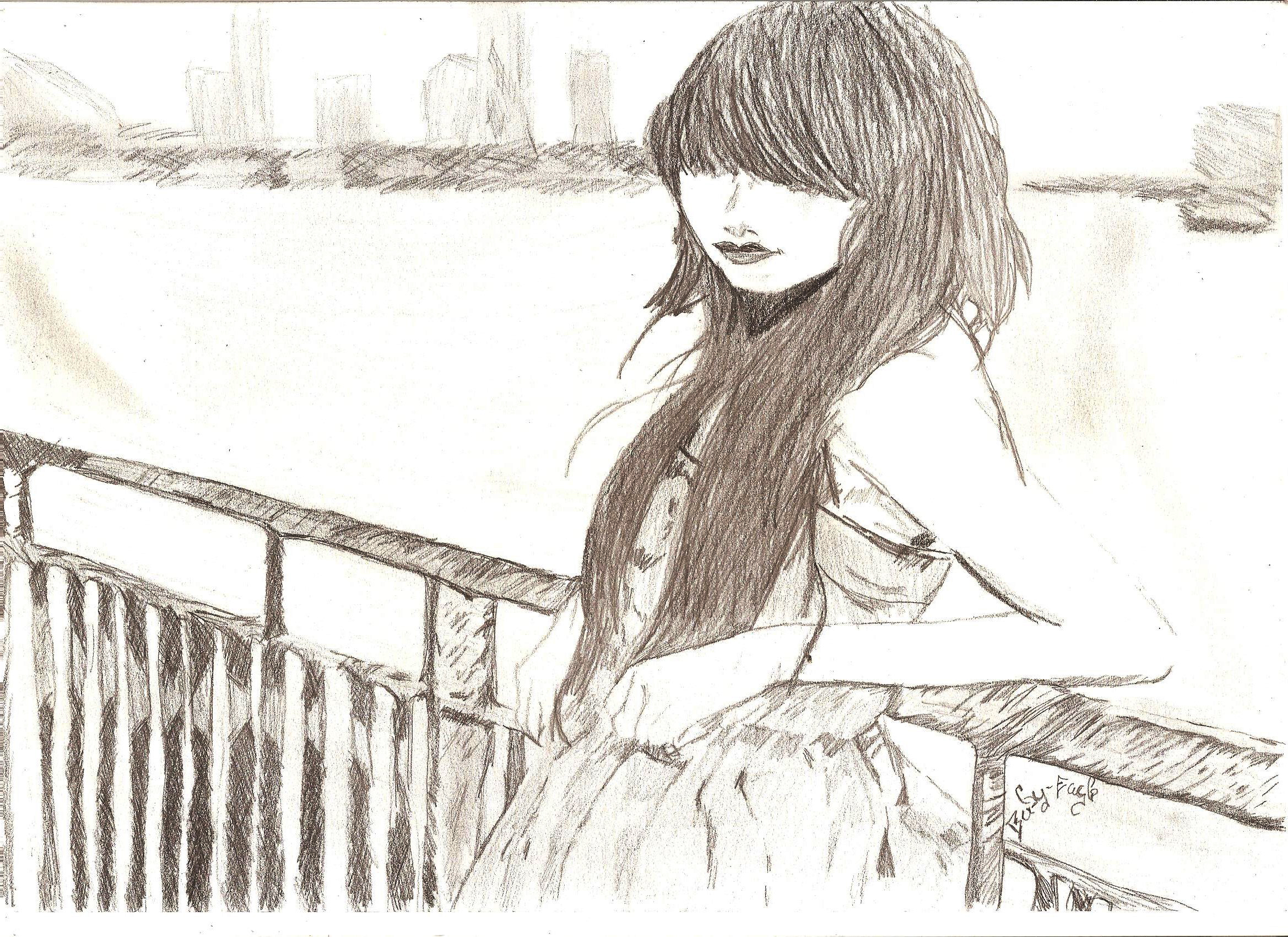 Wallpapers Art - Pencil Women - Femininity 