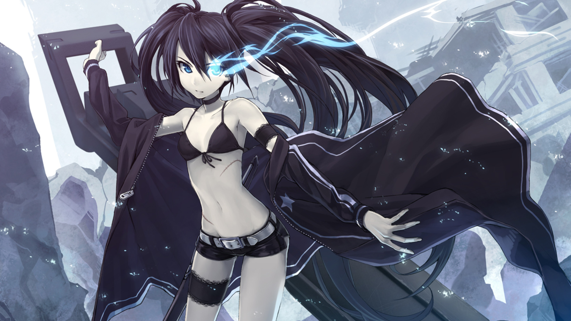 Fonds d'cran Manga Black Rock Shooter 