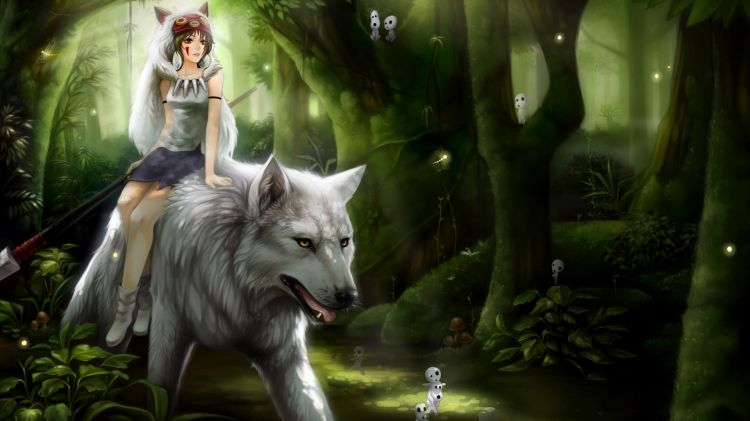 Fonds d'cran Dessins Anims Princesse Mononoke Wallpaper N355259