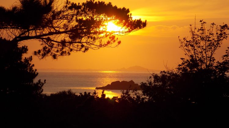 Fonds d'cran Nature Couchers et levers de Soleil plage des Dunes au couchant