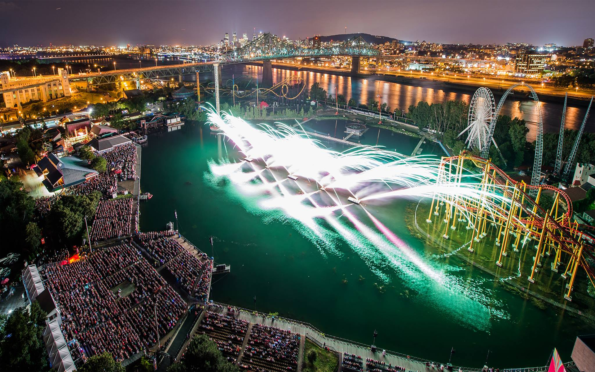 Fonds d'cran Hommes - Evnements Feux d'Artifice L'international des Feux Loto-Québec (La ronde, montréal)