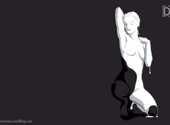  Digital Art D36 Coulures sur corps nue féminin 