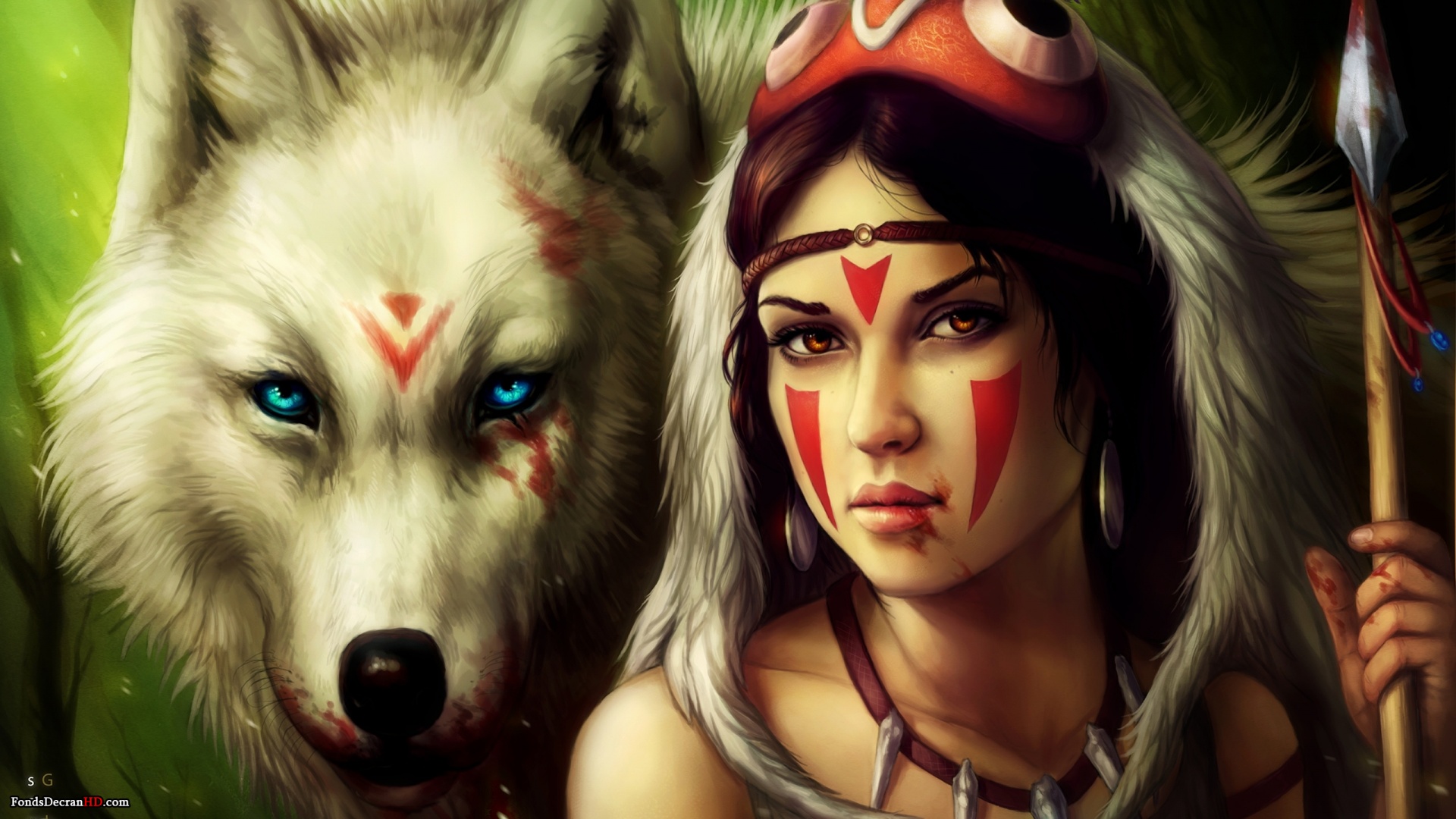 Wallpapers Cartoons Princess Mononoke 