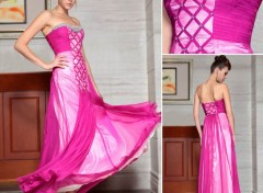  Grandes marques et publicit robe de soire rose