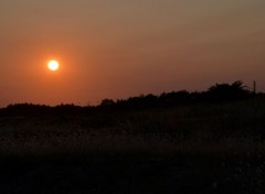  Nature coucher de soleil sur les dunes 