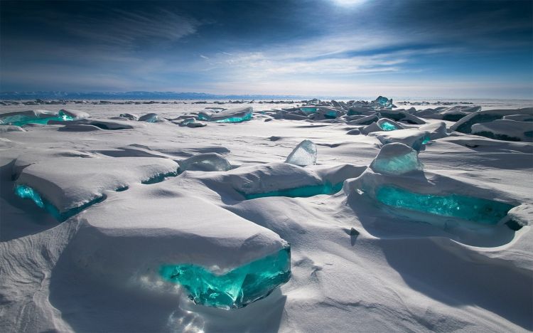 Wallpapers Nature Glaciers Lake Bakal