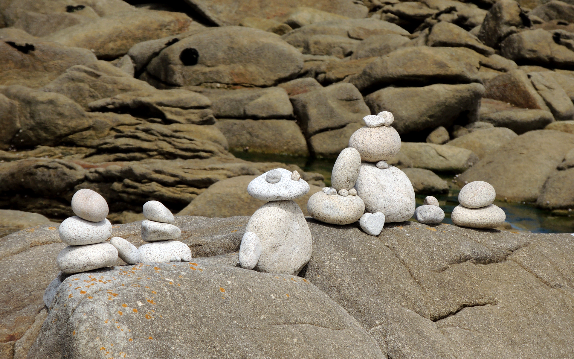 Wallpapers Nature Rocks - Stones - Sand Famille Galet