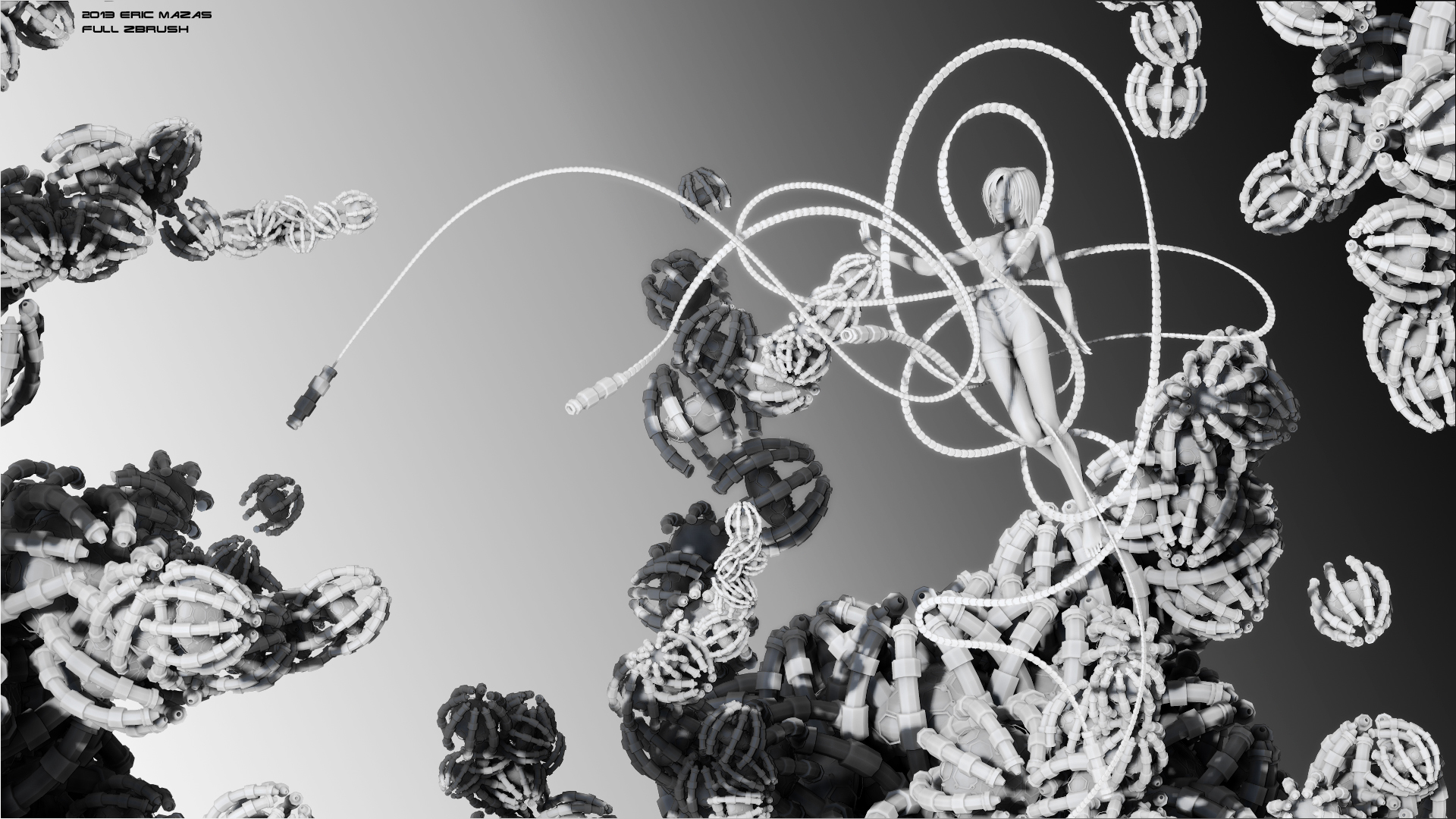 Fonds d'cran Art - Numrique 3D - Zbrush infection virale