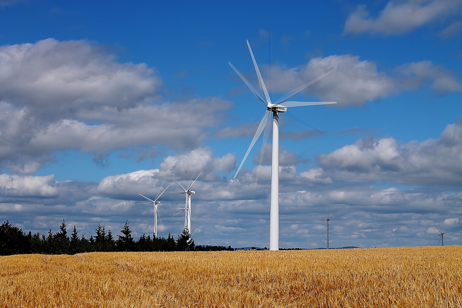 Fonds d'cran Nature Paysages eoliennes du plateau d ally 