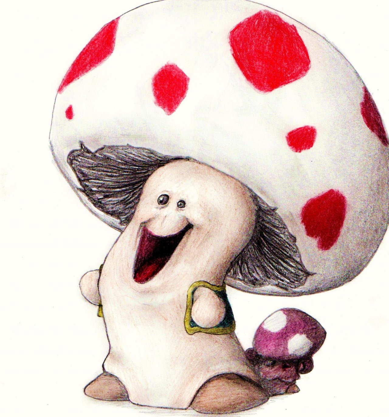 Wallpapers Art - Pencil Video games Toad 2 (et sa toadette)