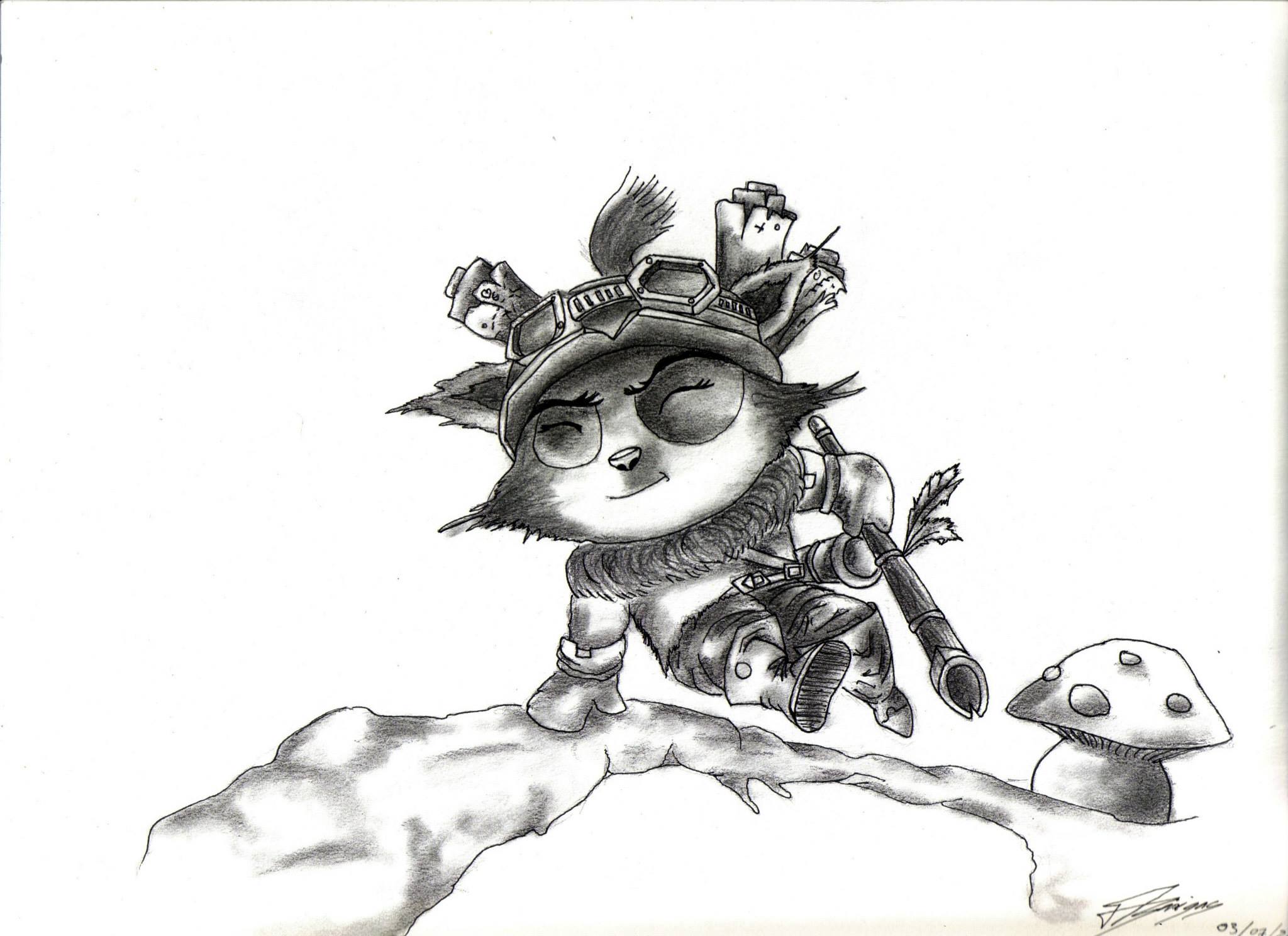 Wallpapers Art - Pencil Video games teemo