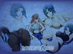 Fonds d'cran Erotic Art Lovely x cation wallpaper blue