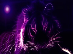  Digital Art tigre mauve 