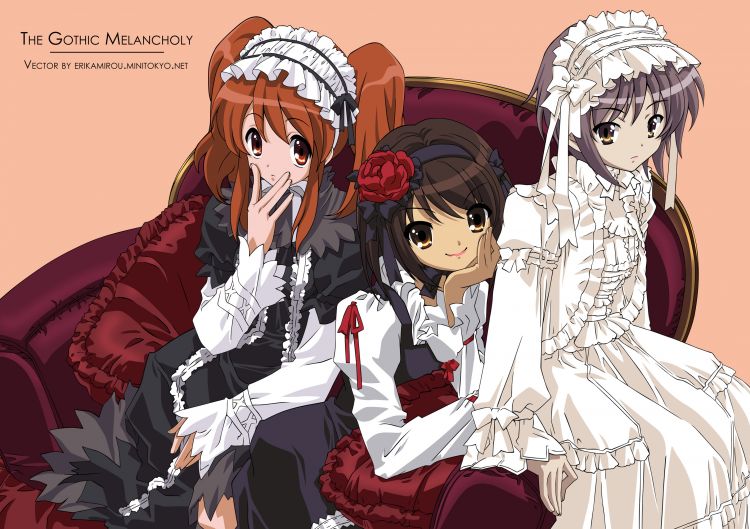 Fonds d'cran Manga The Melancholy of Haruhi Suzumiya Wallpaper N359427