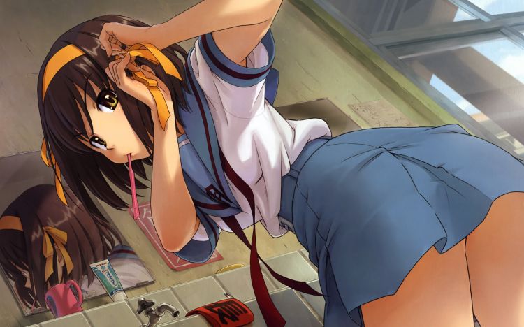 Fonds d'cran Manga The Melancholy of Haruhi Suzumiya Wallpaper N359650