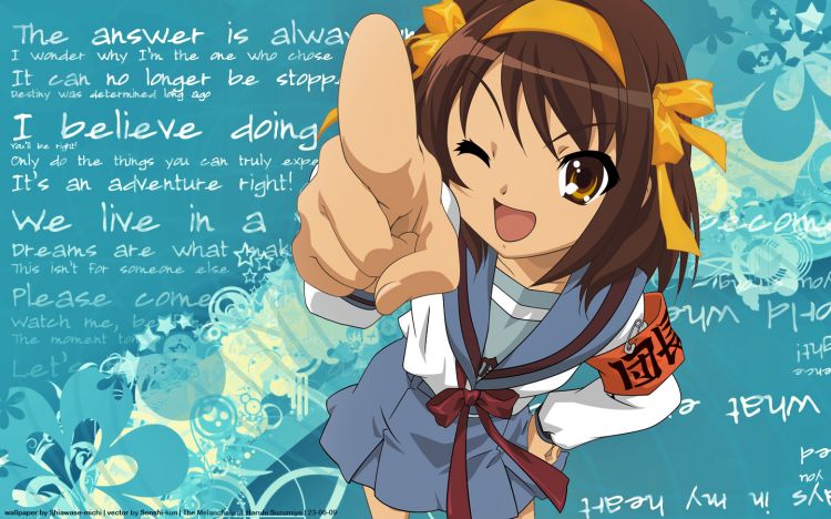 Fonds d'cran Manga The Melancholy of Haruhi Suzumiya Wallpaper N359656