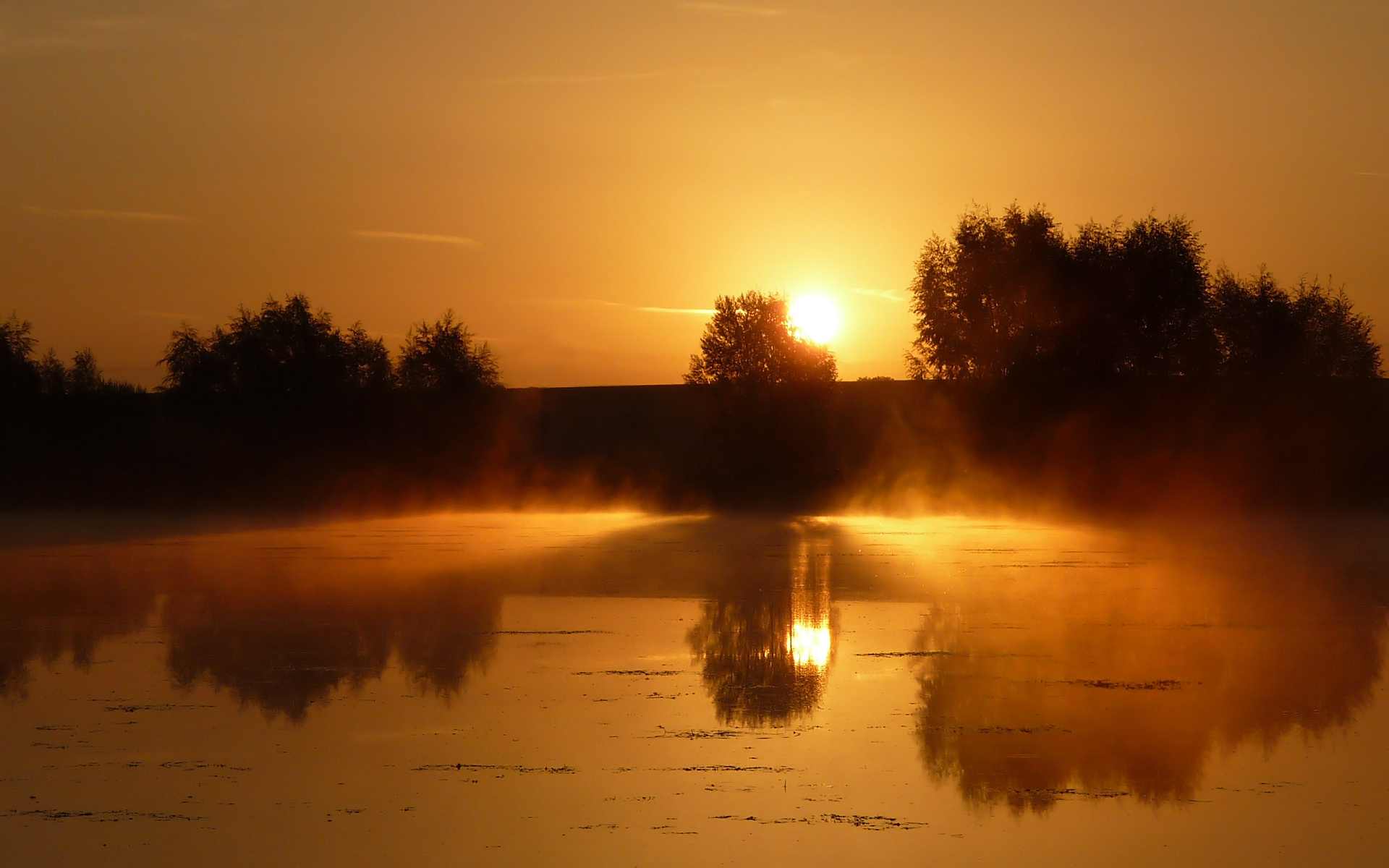 Wallpapers Nature Sunsets and sunrises Brume du petit matin