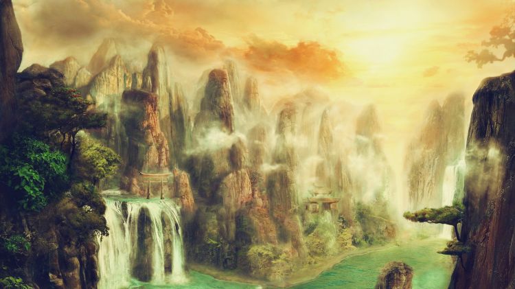 Fonds d'cran Fantasy et Science Fiction Paysages Fantasy Wallpaper N358993