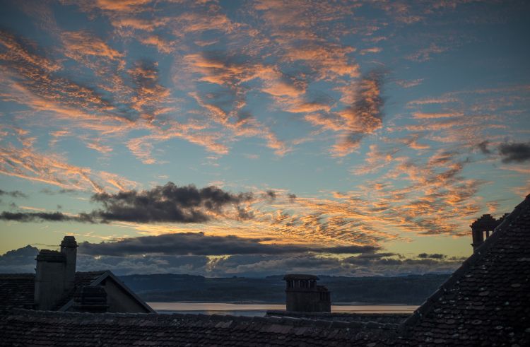 Fonds d'cran Nature Couchers et levers de Soleil Reflets rouges