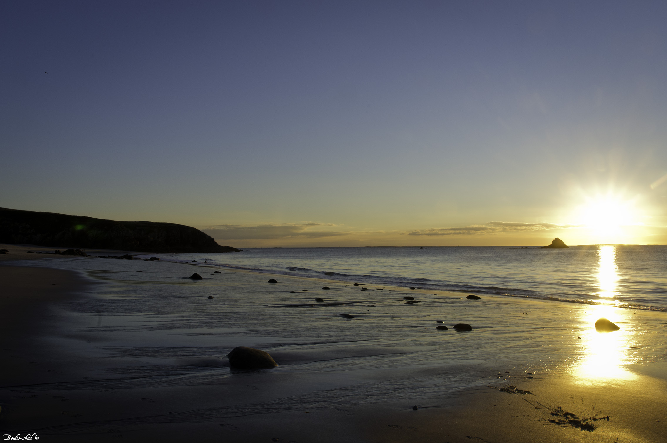 Fonds d'cran Nature Couchers et levers de Soleil Plage de Hidel, coucher de soleil