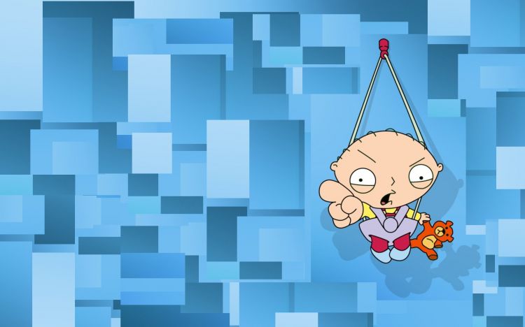 Wallpapers TV Soaps Family Guy Stewie swing blue