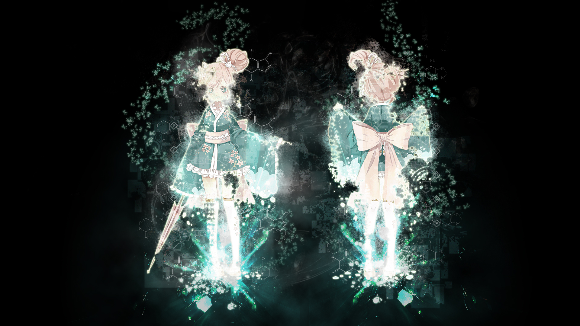 Wallpapers Manga Miscellaneous Twin digital ghost