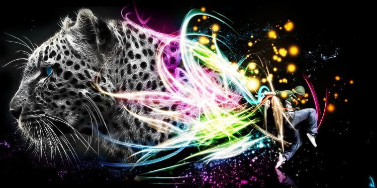 Wallpapers Digital Art Animals Blast Catlike