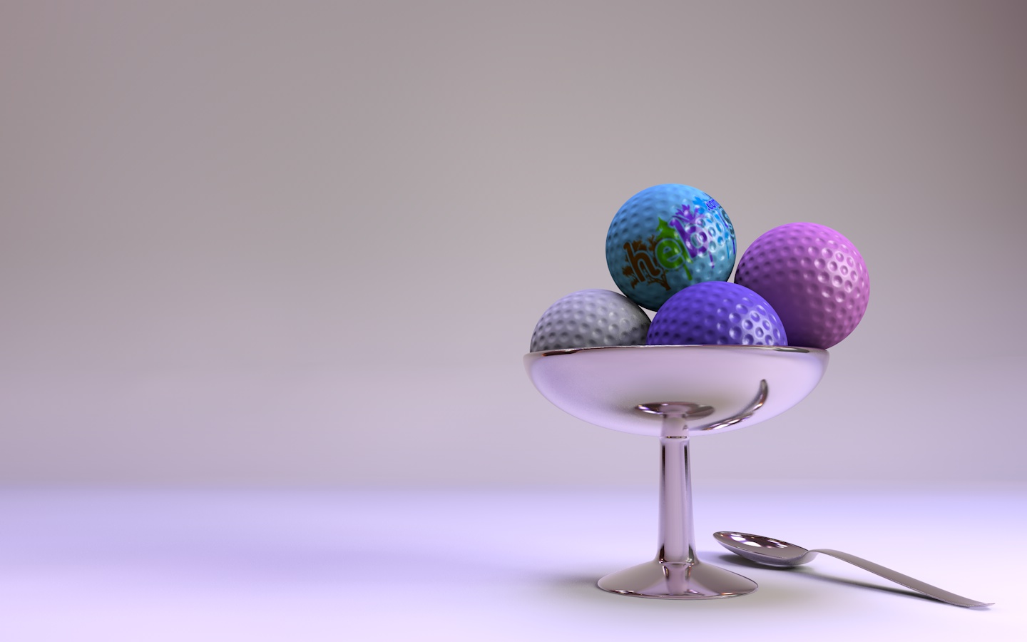 Fonds d'cran Art - Numrique 3D - Cinema 4D Boules de golf